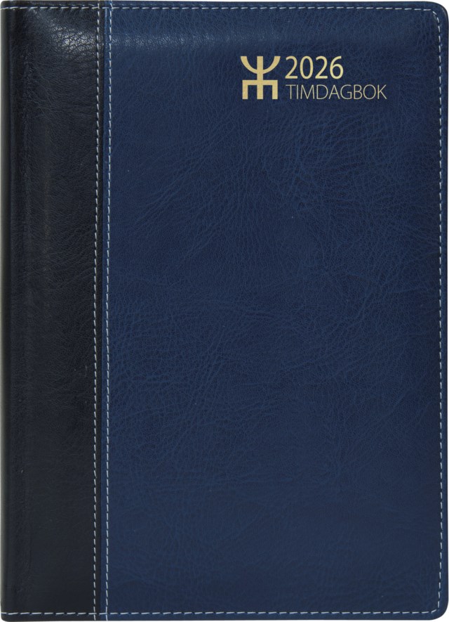 Almanacka Almanacksförlaget Timdagbok blå/svart - 1