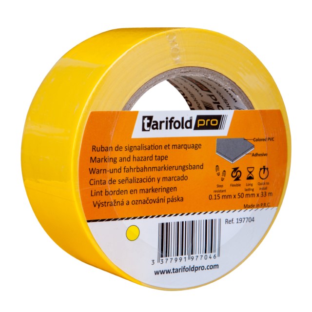 Golvtejp Tarifold Std 50mm x 33m gul - 50mmx33m - 1