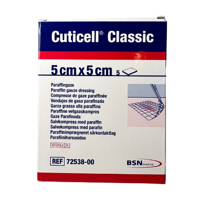 Salvkompress Cuticell Classic Steril 5 cm x 5 cm 5-P - 1