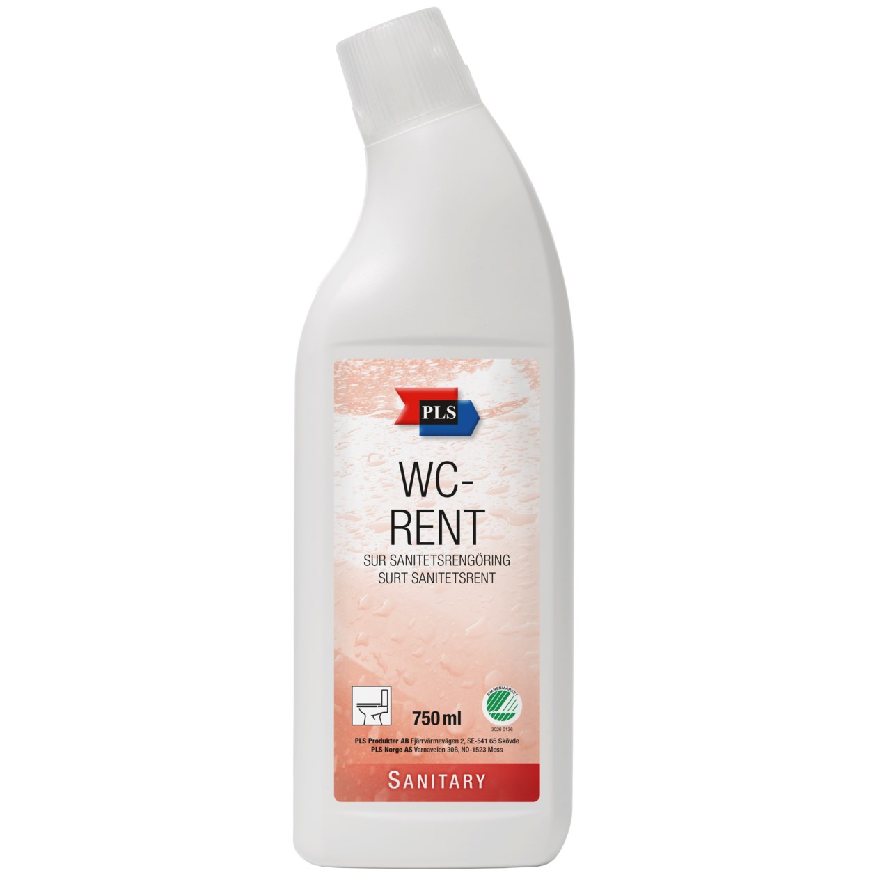 WC-rengöring PLS WC-Rent Svanenmärkt, 750 ml | Kontorab.se