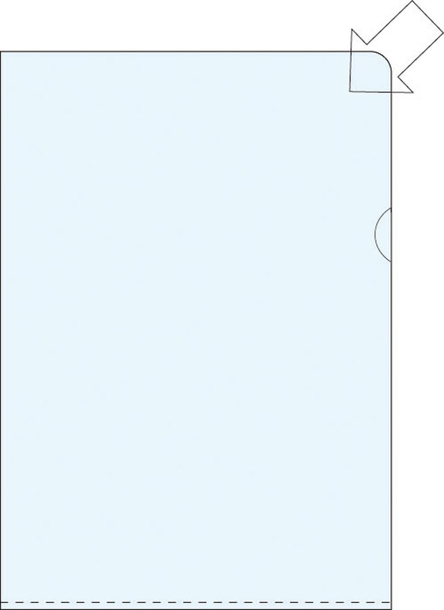 Aktmapp PP A5 0,12 CS transparent 100st/fp - A3 - 1