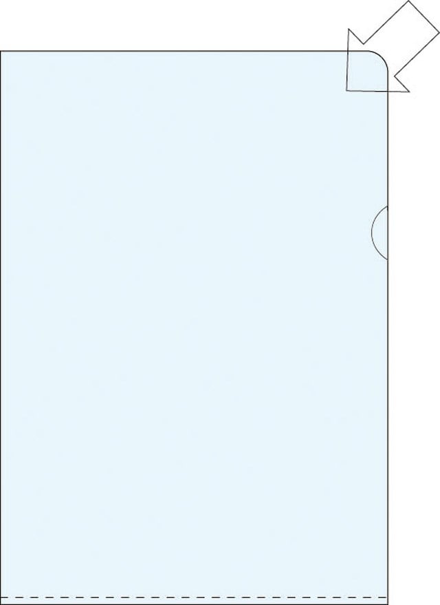 Aktmapp PP A5 0,12 CS transparent 100st/fp - A3 - 1