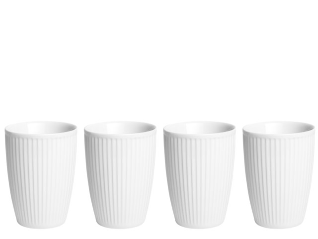 Kaffemuggar Pillivuyt Plissé 25cl 4-pack - 1