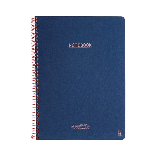 Anteckningsblock Kozo Premium A4 marinblå - A4 - 1