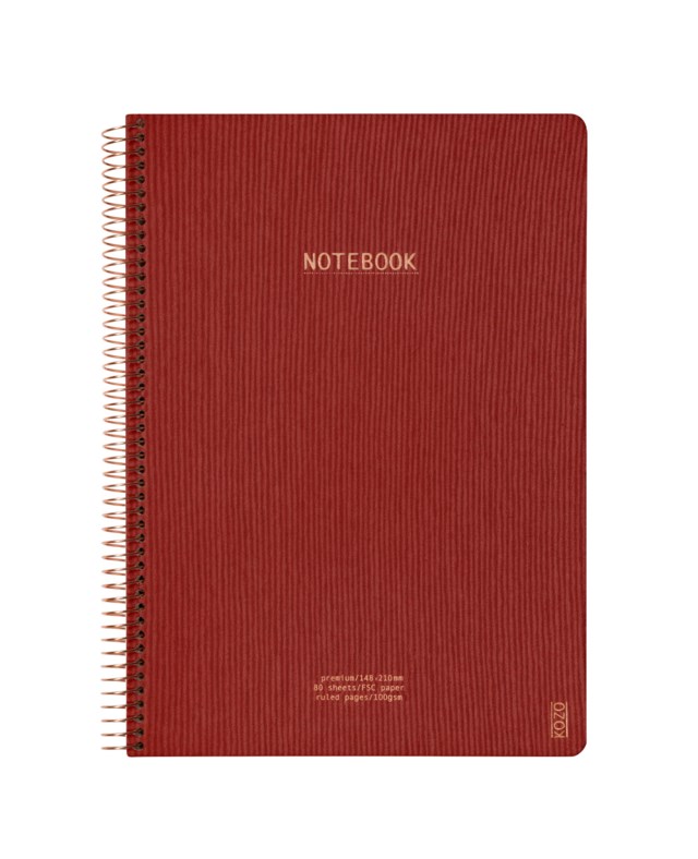 Anteckningsblock Kozo Premium A4 tegelröd - A4 - 1