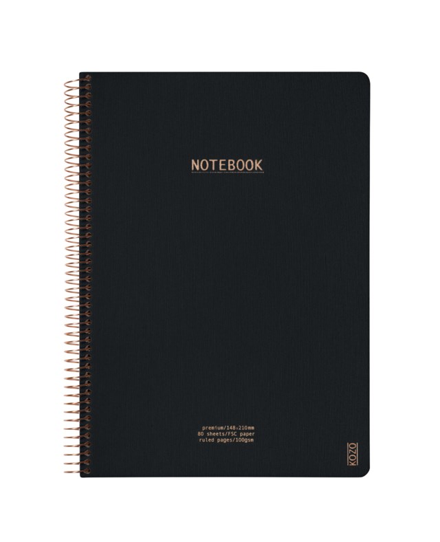 Anteckningsblock Kozo Premium A4 svart - A4 - 1