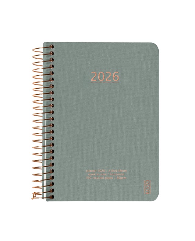 Almanacka Kozo A6 V/U 2026 aloe vera - 1