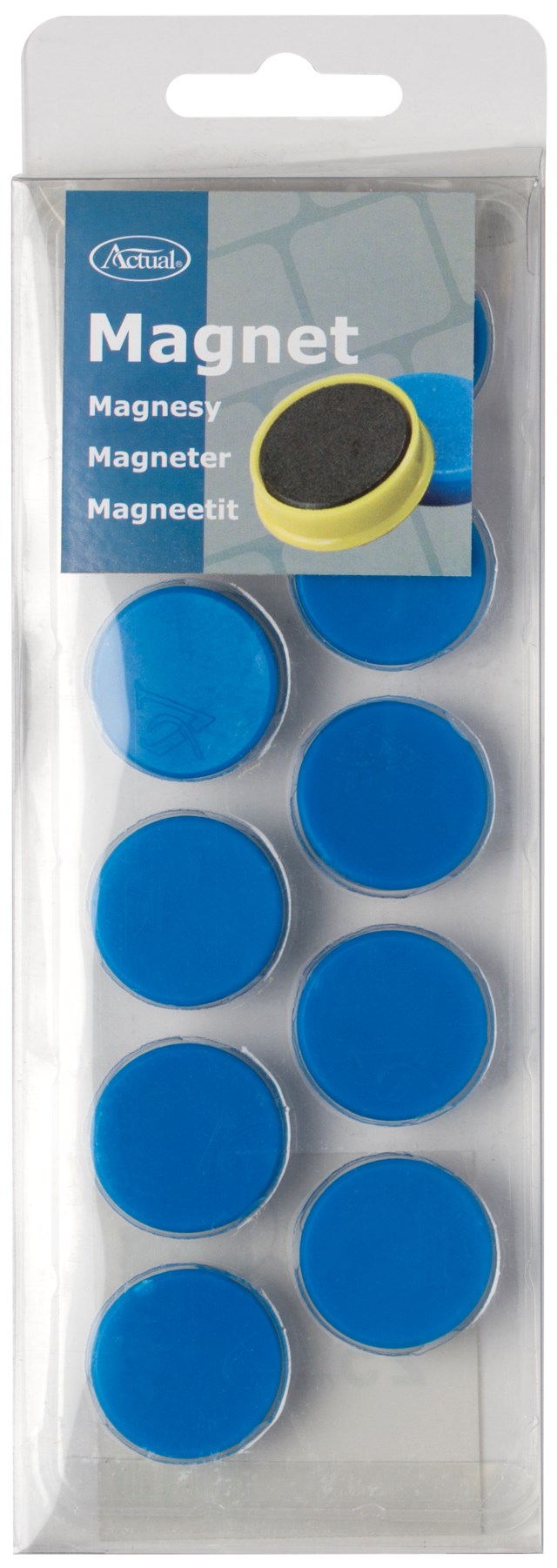 Magnet 25 mm blå 10/fp - 25mm - 1