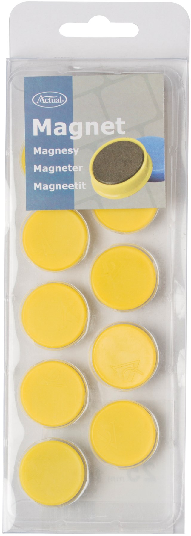 Magnet 25 mm gul 10/fp - 25mm - 1