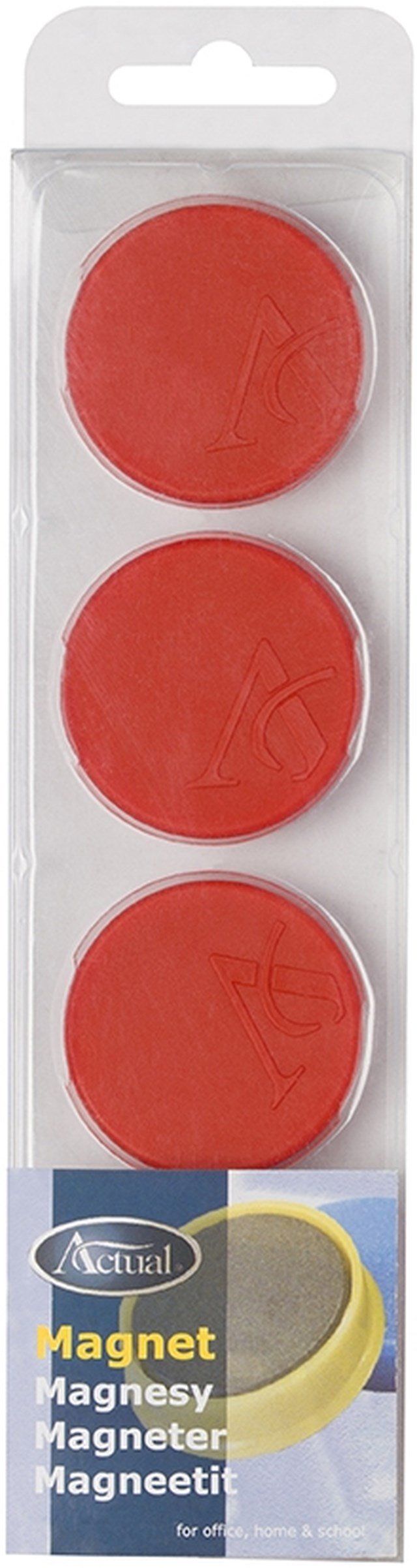 Magnet 40mm röd 4/fp - 40mm - 1