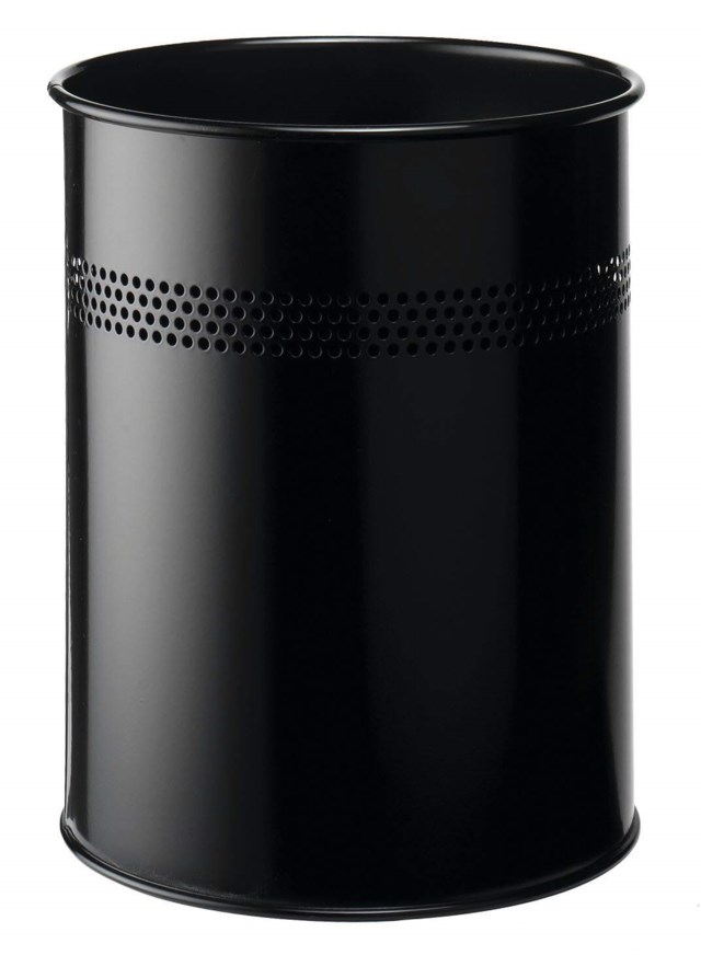 Papperskorg Durable Metall Rund, 15 liter - 1