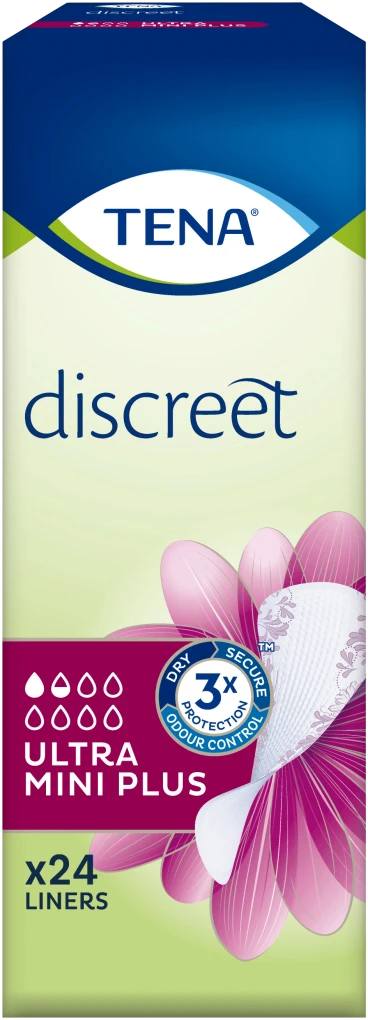 Trosskydd TENA Discreet Ultra Mini Plus f Inkontinens 24-P - 1