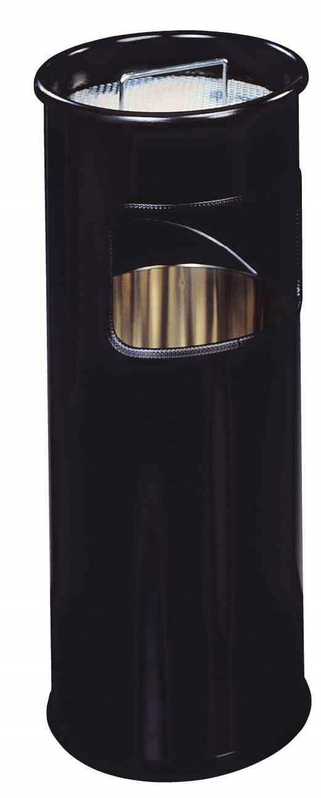 Papperskorg Durable med askkopp, rund, metall, 17 liter - 1