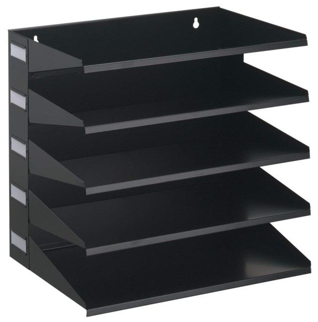Sorteringsfack Durable Metall, vägghängd, 5 fack - 1