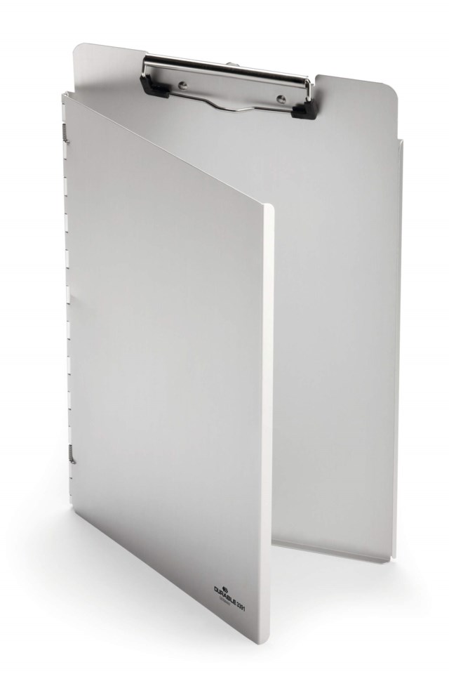 Skrivplatta Durable Aluminium med omslag, A4 - 1