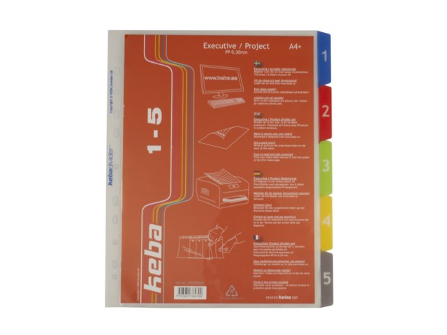 Plastregister Keba Executive A4+ 1-5 - A4 - 1