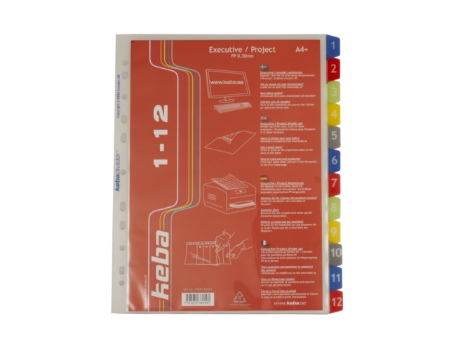 Plastregister Keba Executive A4+ 1-12 - A4 - 1