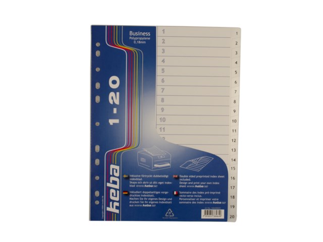 Plastregister Keba Business A4 1-20 - A4+ - 1