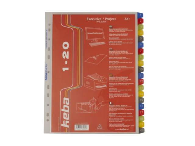 Plastregister Keba Executive A4+ 1-20 - A4 - 1