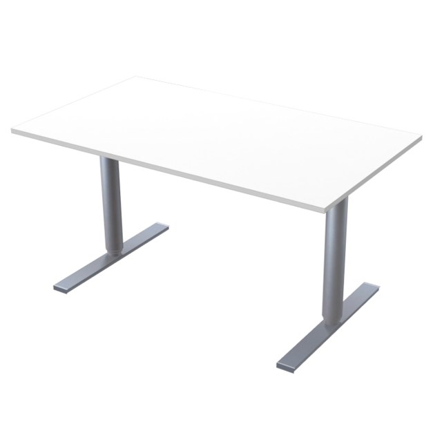 T-Stativ 2-Pelar 140X80  Vit - 1400x800mm - 1