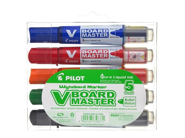Whiteboardpenna Pilot V-Board konisk 5-Set - 1
