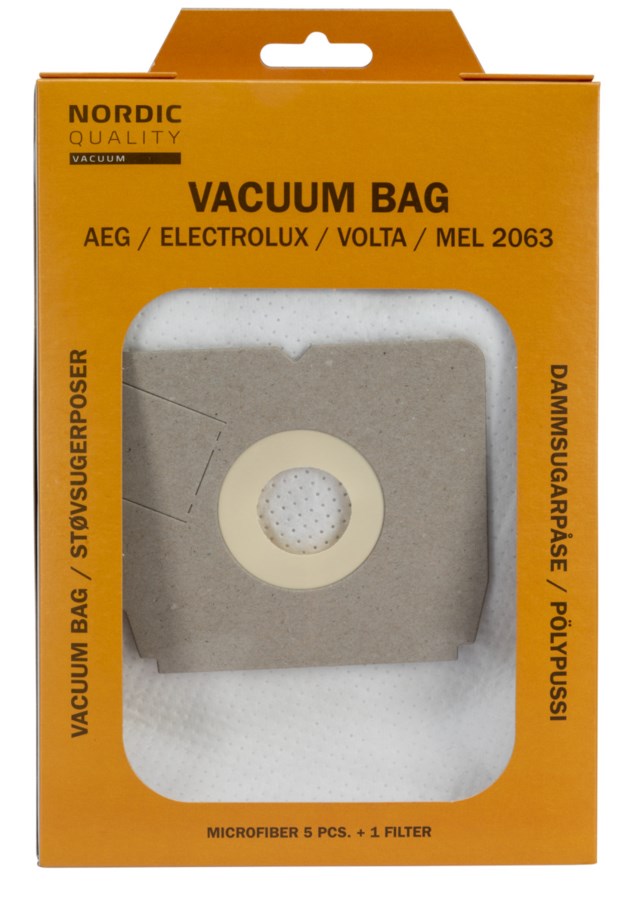 MEL 2063 Dammsugarpåsar 5st + 1 Filter - 1