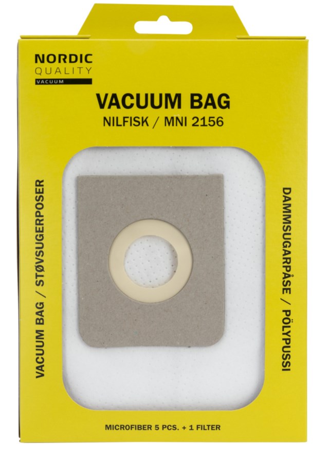 MNI 2156 Dammsugarpåsar 5st + 1 Filter - 1