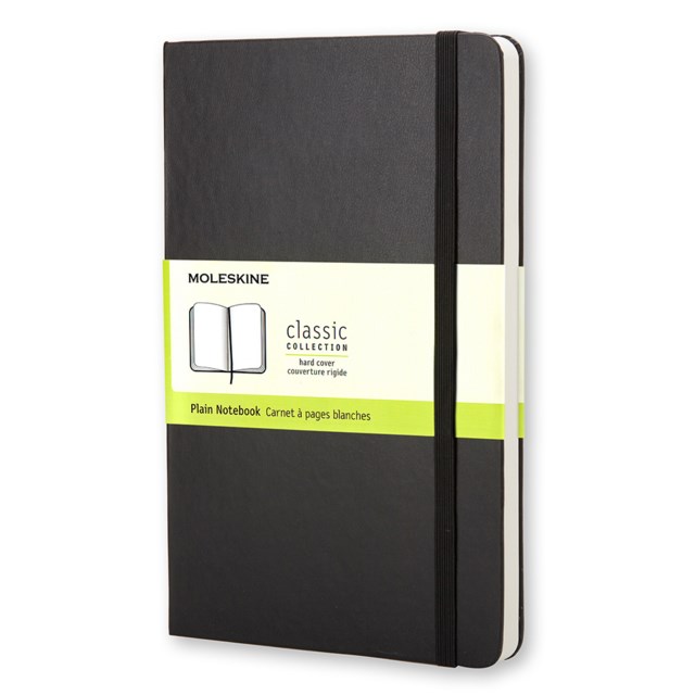 Anteckningsbok Moleskine Hard Pocket olinjerat svart - 90x140mm - 1