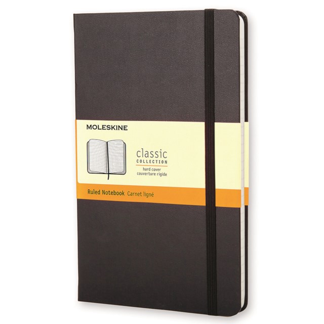 Anteckningsbok Moleskine Hard Pocket linjerat svart - 90x140mm - 1