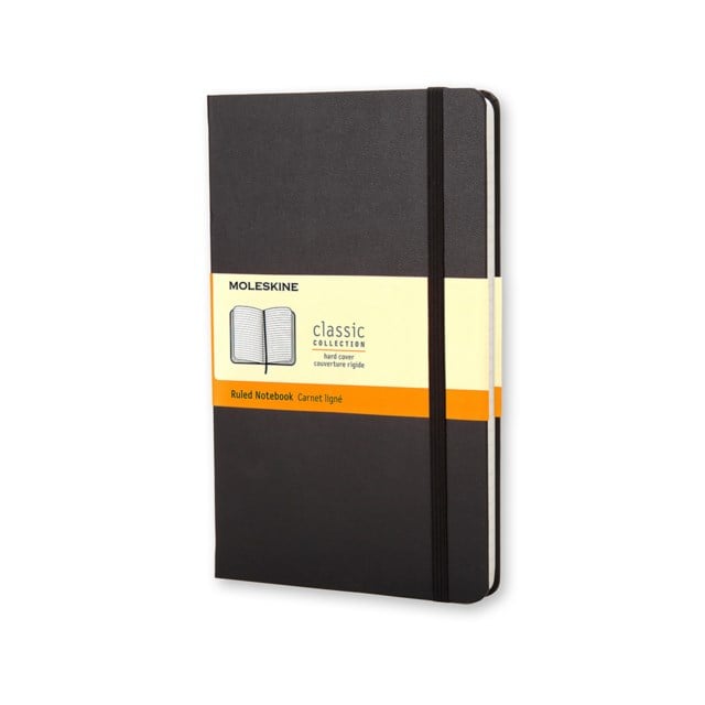 Anteckningsbok Moleskine Hard Large linjerat svart - 130x210mm - 1
