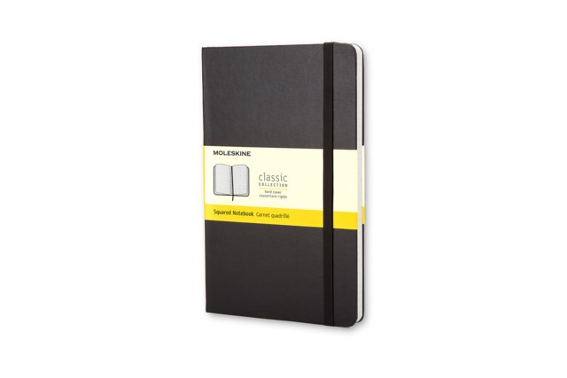 Anteckningsbok Moleskine Hard Large rutat svart - 130x210mm - 1