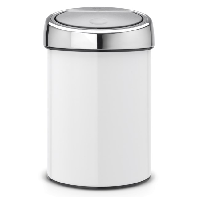 Avfallshink Touch Bin vit - 1