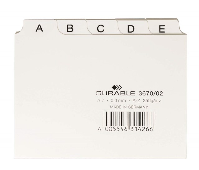 Ledkort A7, A-Z - 1