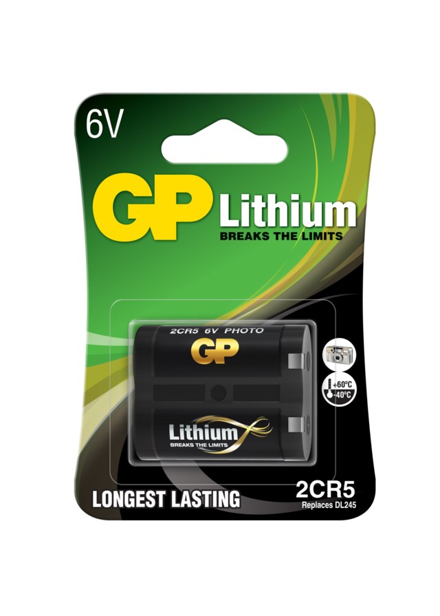 Batteri GP Litium 2CR5 (DL245) 6V - 1