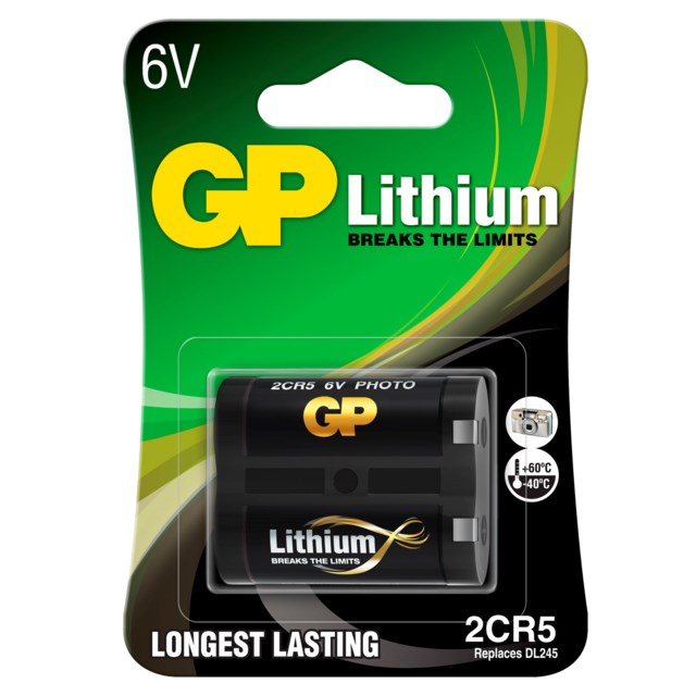 Batteri GP Litium 2CR5 (DL245) 6V - 1