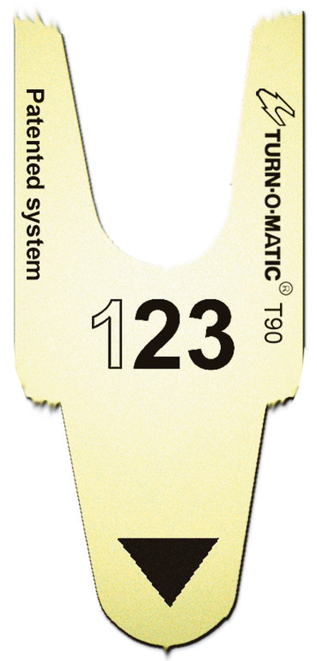 Nummerlappar Mod T90 gul - T90 - 1