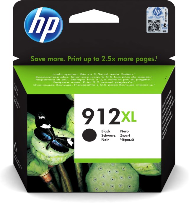 Ink-Jet HP No 912 XL svart - 21,7ml - 1