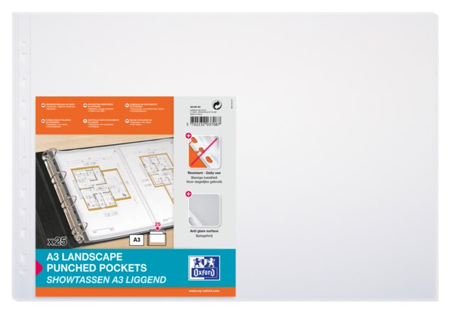 Plastficka Bantex CS A3L 0,12 25st/fp - C5 H2 - 1