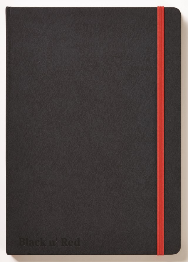 Block Oxford Black n' Red Hard A5 linjerat svart - A5+ - 1