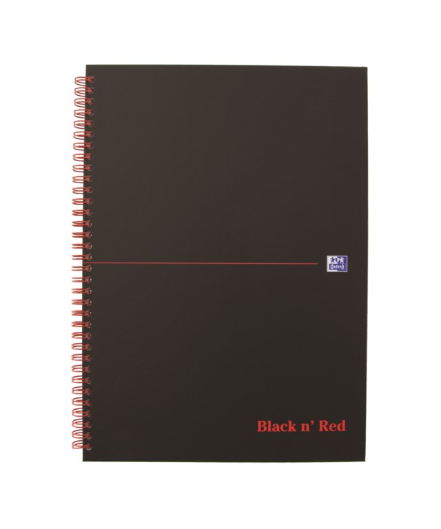 Block Oxford Black n' Red A5 linjerat - A5+ - 1