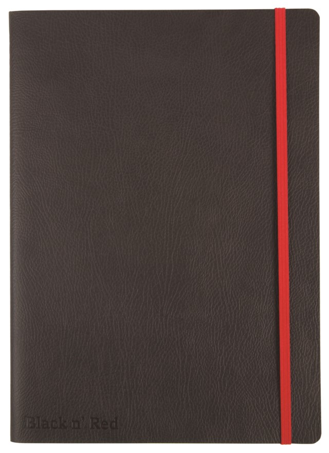 Block Oxford Black n' Red Soft A5 linjerat - A5+ - 1