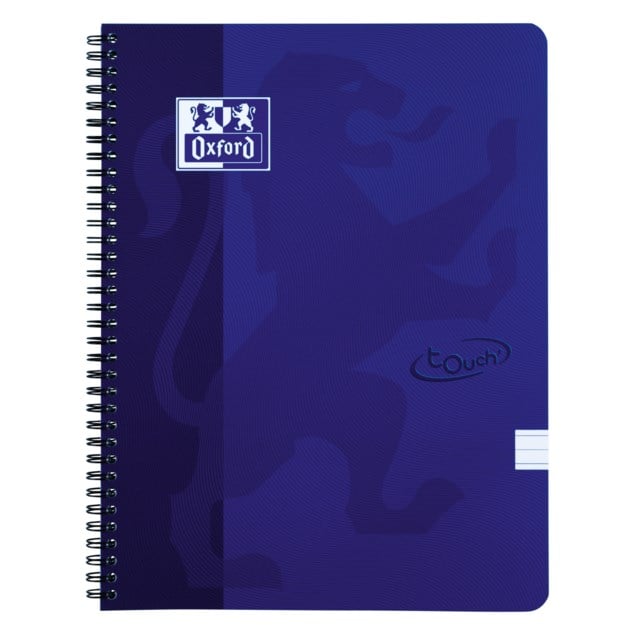 Kollegieblock Oxford Touch A4+ linjerat blå - A4 - 1