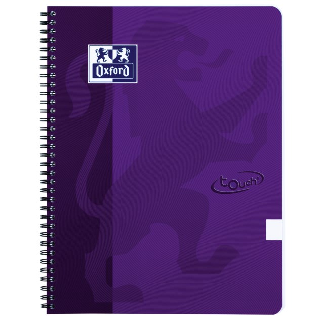 Kollegieblock Oxford Touch A4+ olinjerat lila - A4 - 1