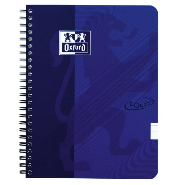 Kollegieblock Oxford Touch A5+ linjerat blå - A7 - 1