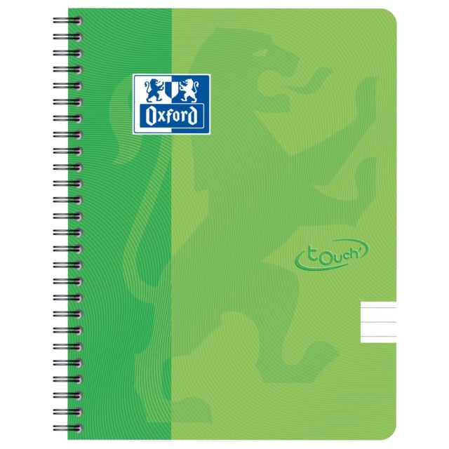 Kollegieblock Oxford Touch A5+ linjerat grön - A7 - 1