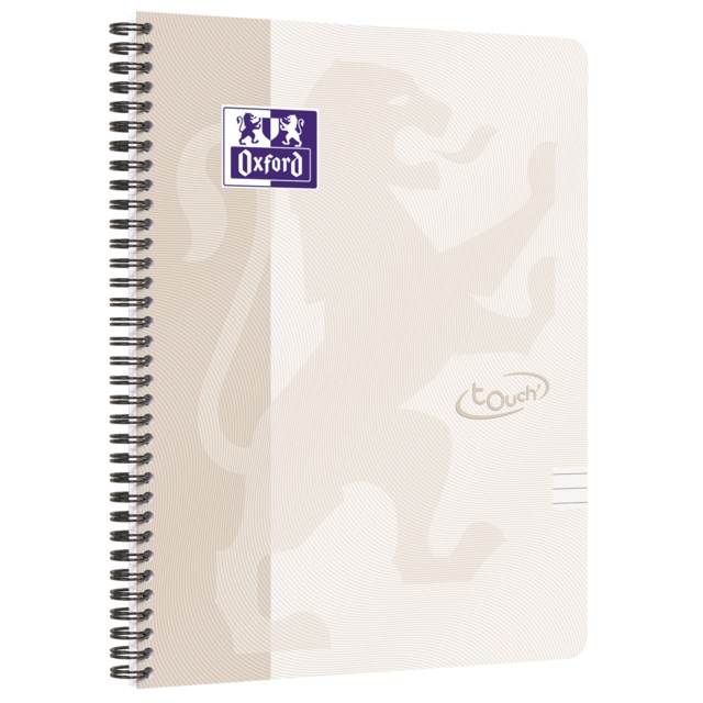Kollegieblock Oxford Touch A4+ linjerat vit - A6 - 1