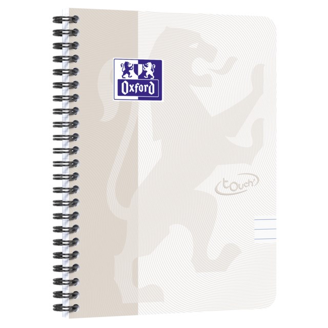 Kollegieblock Oxford Touch A5+ linjerat vit - A4 - 1