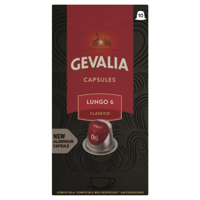 Kaffekapslar Gevalia Lungo 6 Classico 10st/fp - 1