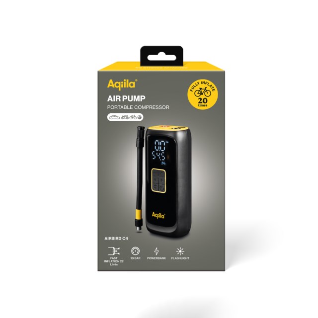 Luftpump, bärbar kompressor Aqiila Airbird C4 10,3bar - 1