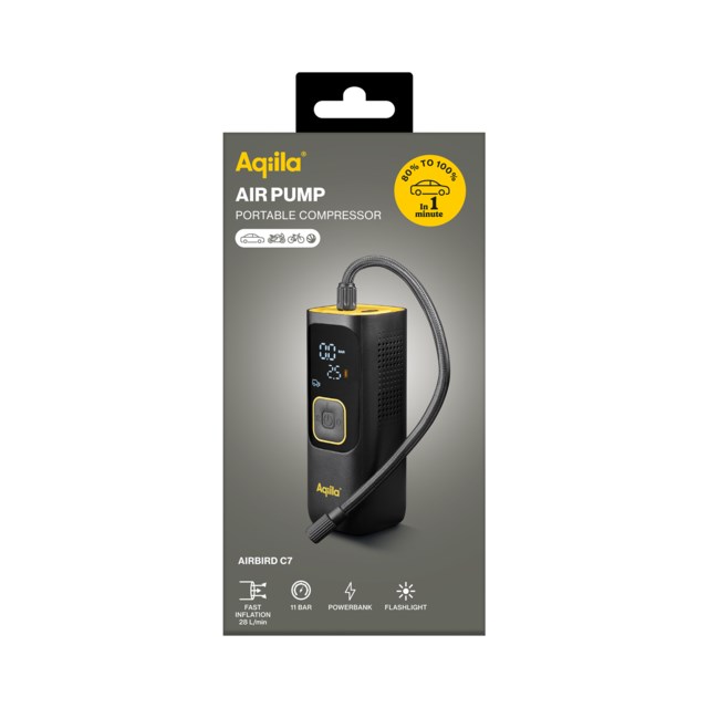 Luftpump, bärbar kompressor Aqiila Airbird C7 11bar - 1